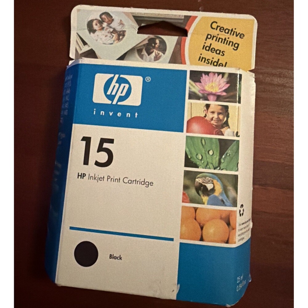 HP Invent Inkjet 15 Black OEM Ink Brand New In Original Packaging.Fast Shipping!